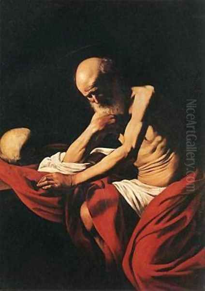 St Jerome1 Oil Painting by Caravaggio
