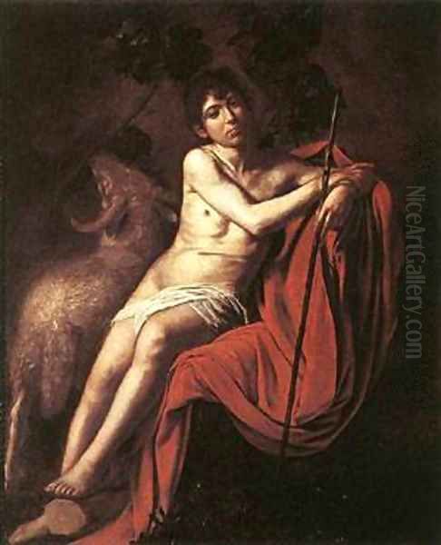 St John the Baptist3 Oil Painting by Caravaggio