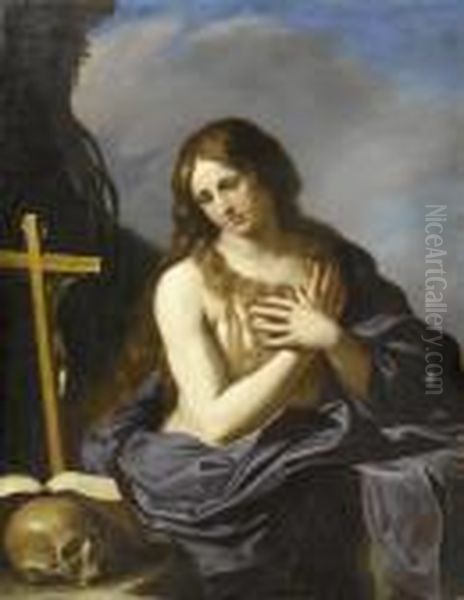 The Penitent Magdalene Oil Painting by Giovanni Francesco Barbieri