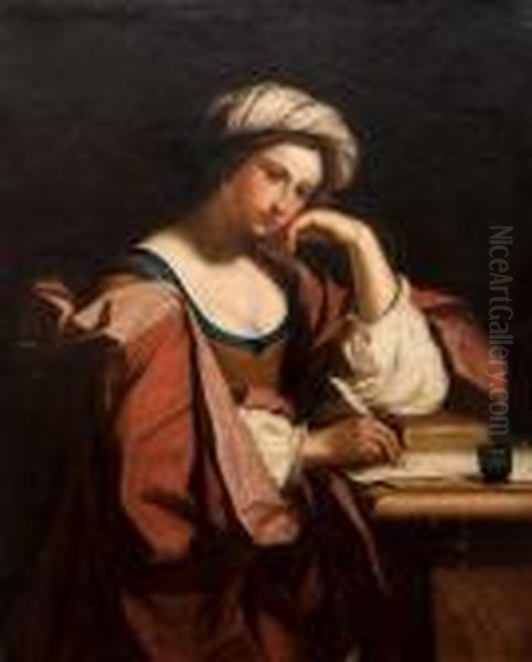 La Sibylle Persique. Oil Painting by Giovanni Francesco Barbieri
