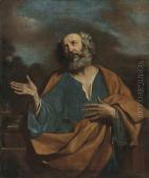 Giovanni Francesco Barbieri, Il Guercino Saint Peter Oil Painting by Giovanni Francesco Barbieri