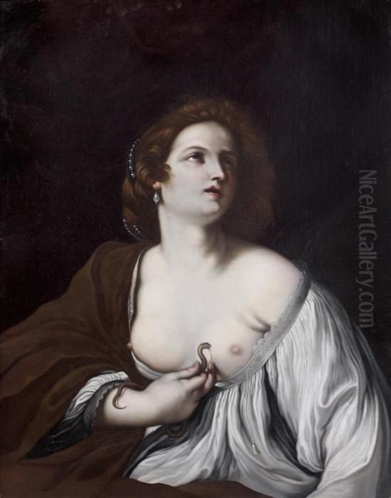 Cleopatre Oil Painting by Giovanni Francesco Barbieri