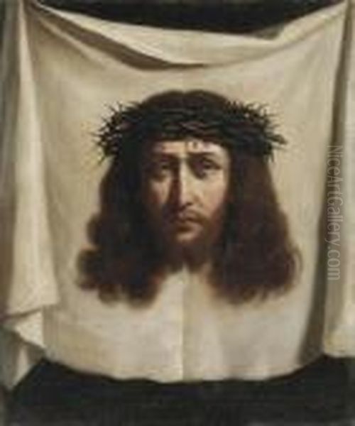 The Veil Of Saint Veronica Oil Painting by Giovanni Francesco Barbieri