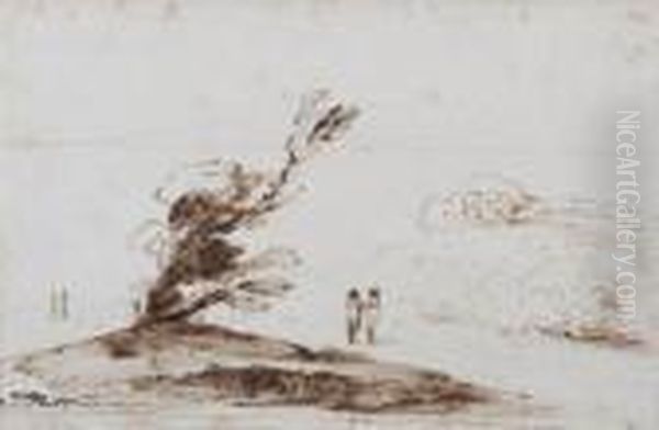 Paysage Anime Oil Painting by Giovanni Francesco Barbieri