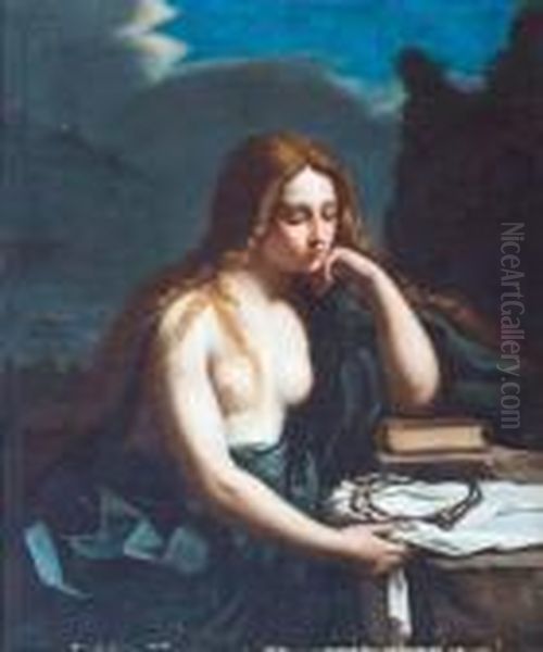 Maria Maddalena Oil Painting by Giovanni Francesco Barbieri