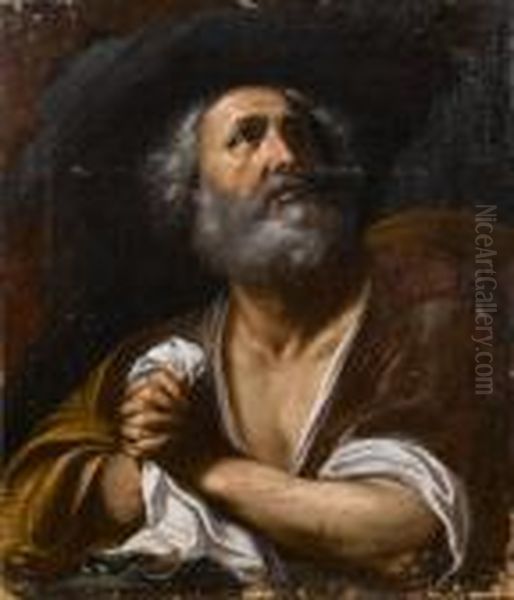 Saint Peter Oil Painting by Giovanni Francesco Barbieri
