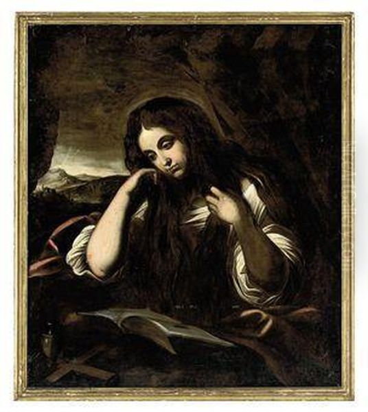 The Penitent Magdalene Oil Painting by Giovanni Francesco Barbieri