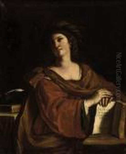 The Samian Sybil Oil Painting by Giovanni Francesco Barbieri