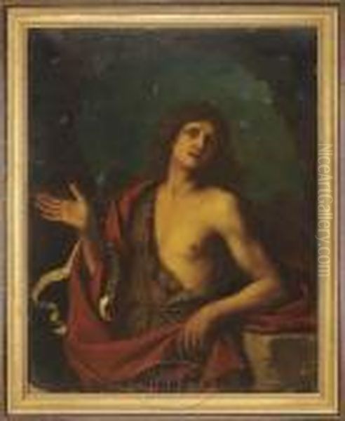 The Baptist Oil Painting by Giovanni Francesco Barbieri