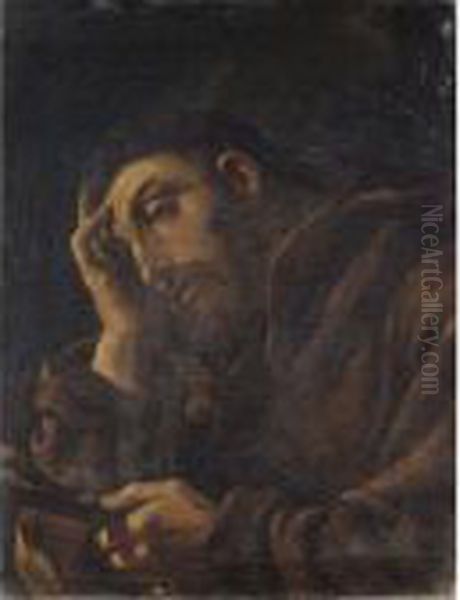 San Francesco Oil Painting by Giovanni Francesco Barbieri