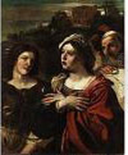 Die Biblische Abigail Oil Painting by Giovanni Francesco Barbieri