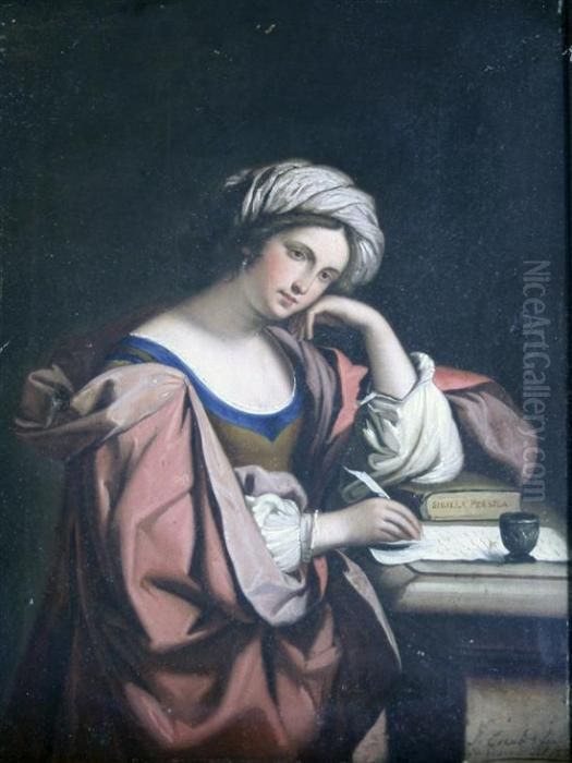 Sibilla Persica Oil Painting by Giovanni Francesco Barbieri