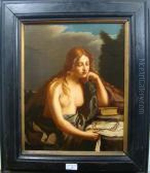 The Penitent Mary Magdalene Oil Painting by Giovanni Francesco Barbieri