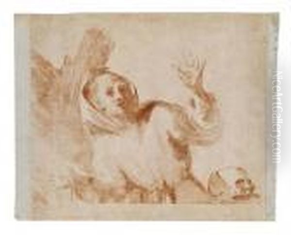 Umkreis Der Stigmatisierte Hl. Franziskus Oil Painting by Giovanni Francesco Barbieri