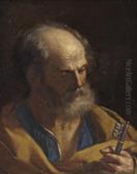 Saint Peter Oil Painting by Giovanni Francesco Barbieri