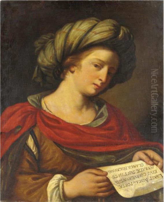 Sibilla Oil Painting by Giovanni Francesco Barbieri