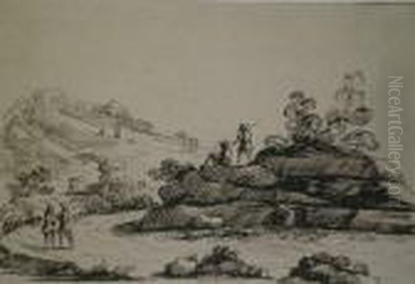 Paysage Anime Oil Painting by Giovanni Francesco Barbieri