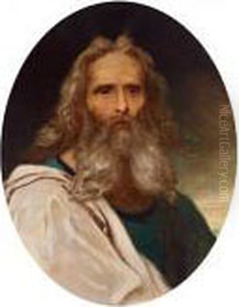 Rtriatto Di Uomo Barbuto Oil Painting by Giovanni Francesco Barbieri