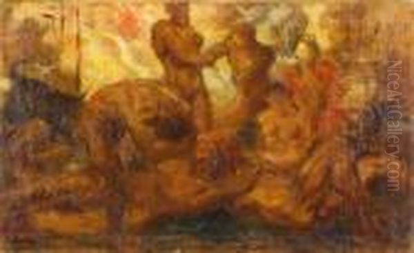 I Dannati Oil Painting by Giovanni Francesco Barbieri