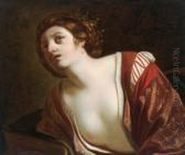 Attribuito Didone Oil Painting by Giovanni Francesco Barbieri