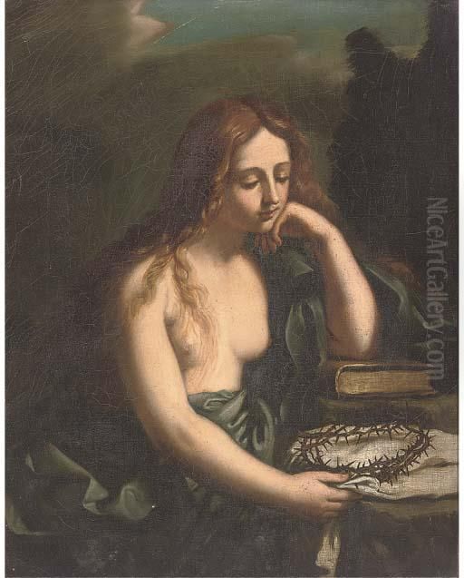 The Penitent Magdalen Oil Painting by Giovanni Francesco Barbieri