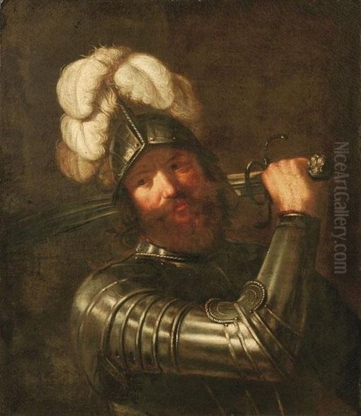 Marte Oil Painting by Giovanni Francesco Barbieri