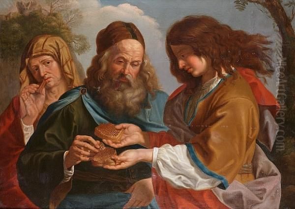 Samson And The Honeycomb Oil Painting by Giovanni Francesco Barbieri