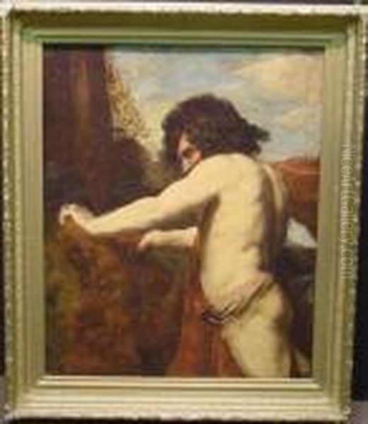 Samson Rending The Lion Oil Painting by Giovanni Francesco Barbieri