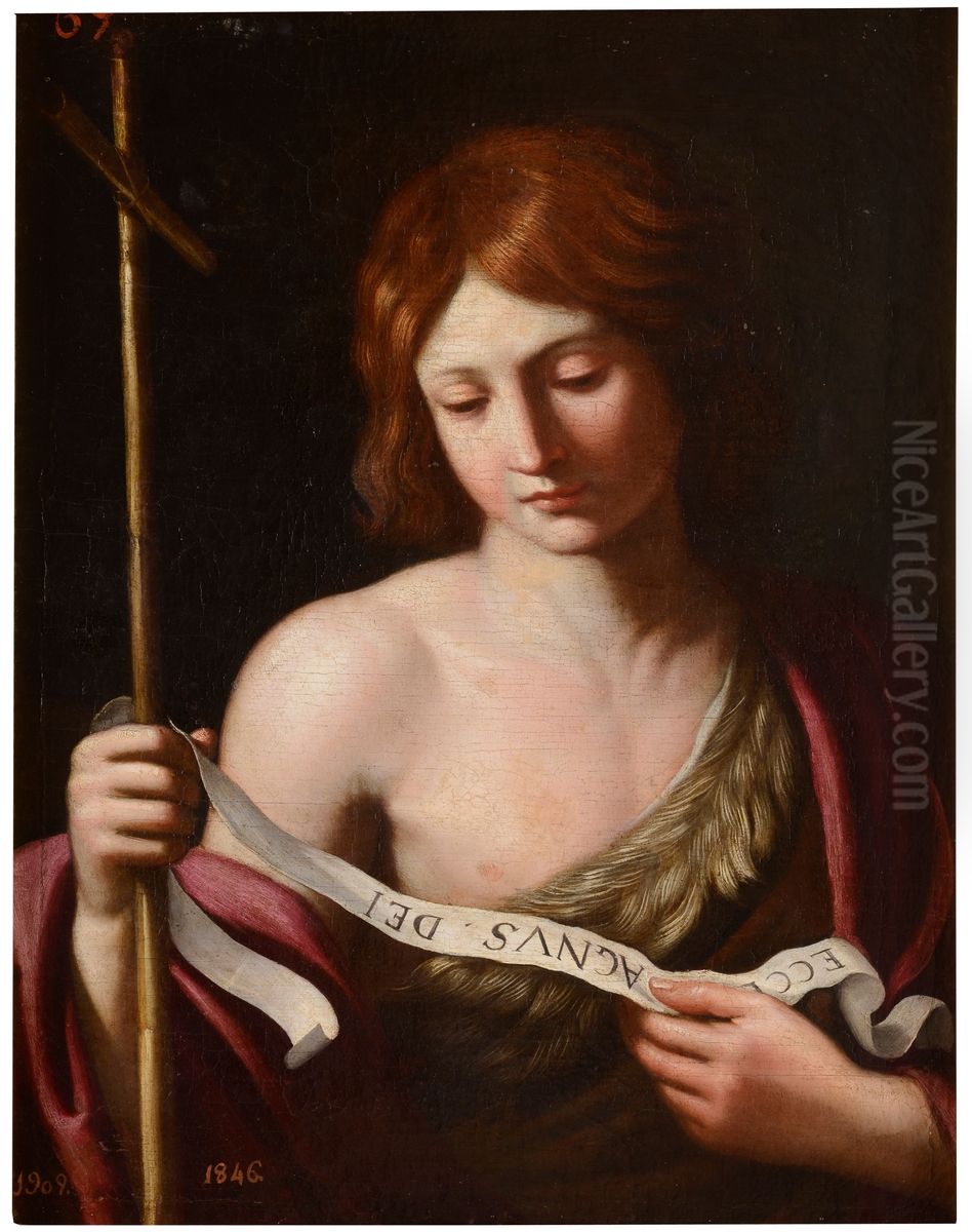 Saint John The Baptist Oil Painting by Giovanni Francesco Barbieri