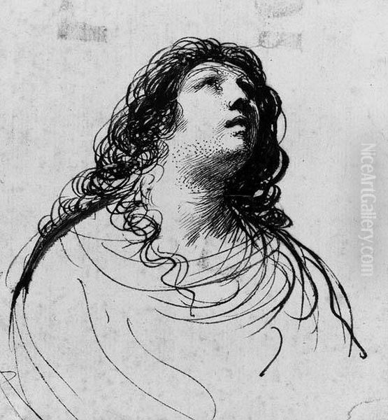 The Penitent Magdalen Oil Painting by Giovanni Francesco Barbieri