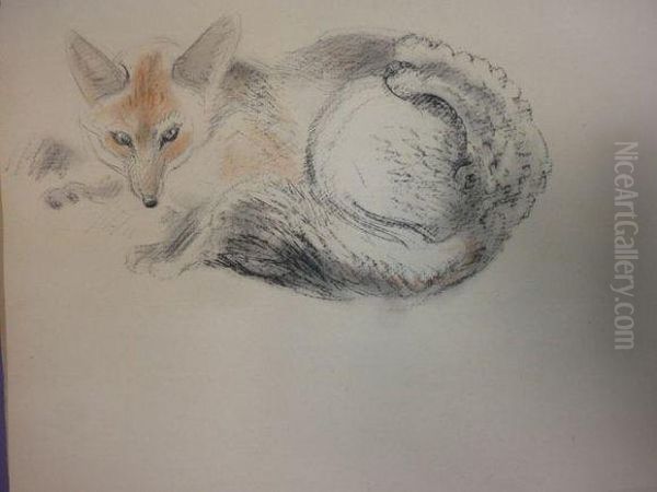 Loups. Oil Painting by Gustave Guetant