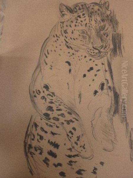 Des Fauves. Oil Painting by Gustave Guetant