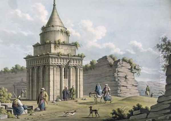 The Tomb of Absalom Jerusalem Oil Painting by Luigi Mayer