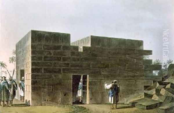 Temple of Jupiter Ammon in Libya plate 70 from Views in the Ottoman Dominions Oil Painting by Luigi Mayer