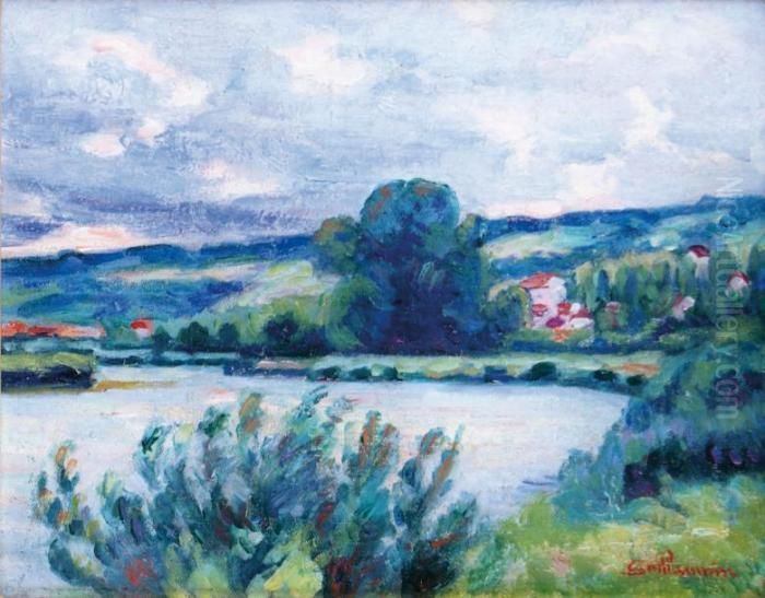 Bord De Riviere Oil Painting by Armand Guillaumin