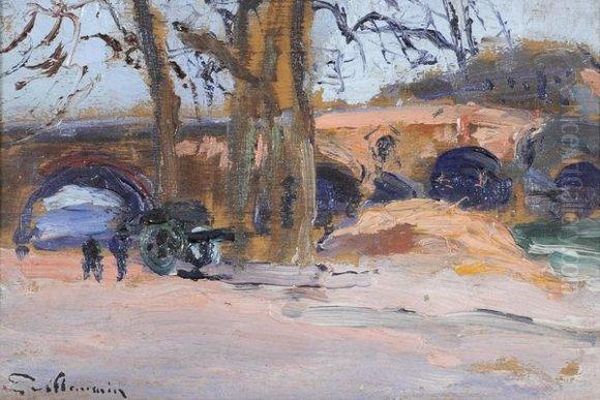 Les Quais De Seine A Paris Oil Painting by Armand Guillaumin