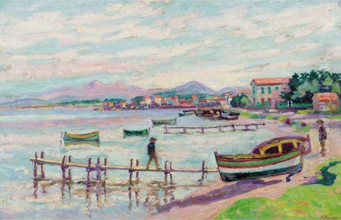 Le Brusc Oil Painting by Armand Guillaumin