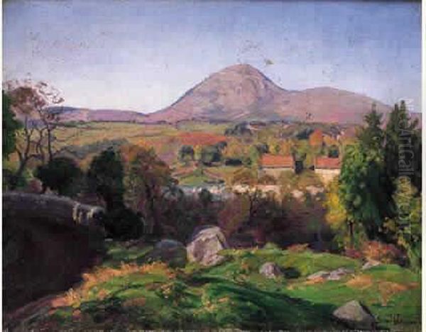 Vue De Crozant Oil Painting by Armand Guillaumin