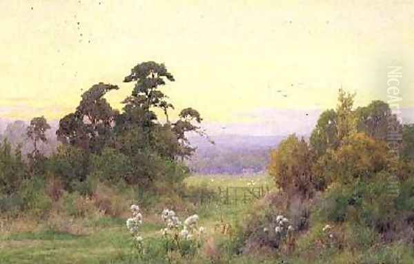 Beeding Hill from Steyning Sussex Oil Painting by George Marks