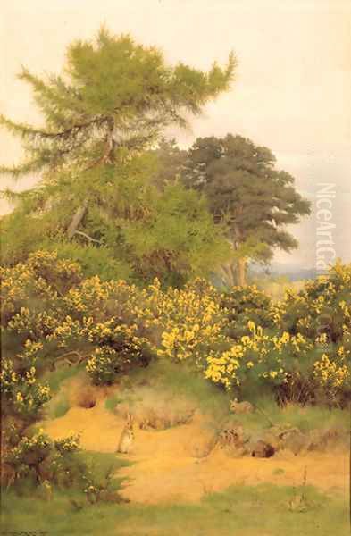 On the edge of Shere Heath Oil Painting by George Marks