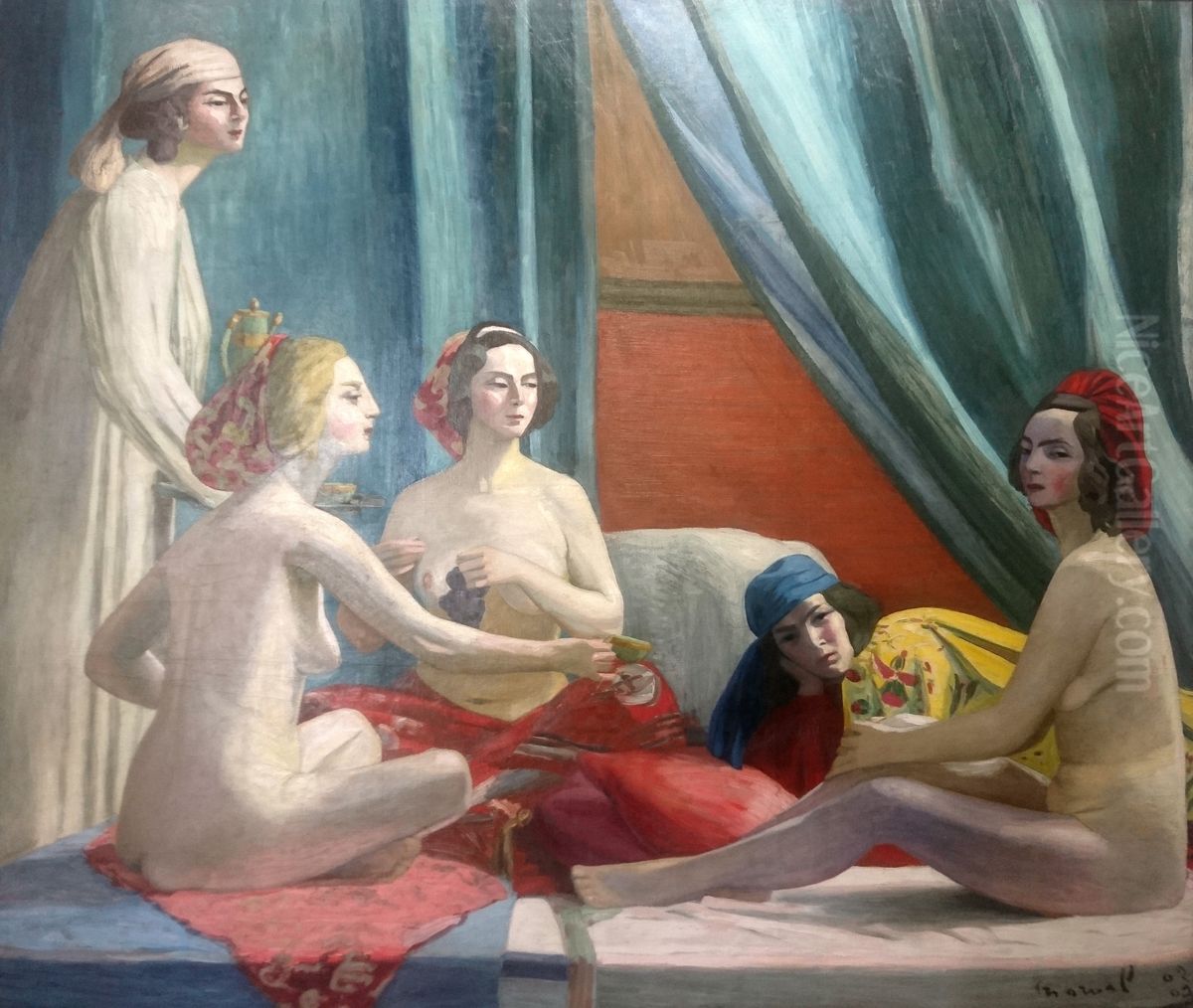 Les Odalisques Oil Painting by Jacqueline Marval