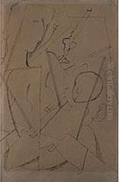 Mutter Und Kind Oil Painting by Otto Gutfreund