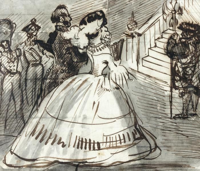 Reception Londonienne Oil Painting by Constantin Guys