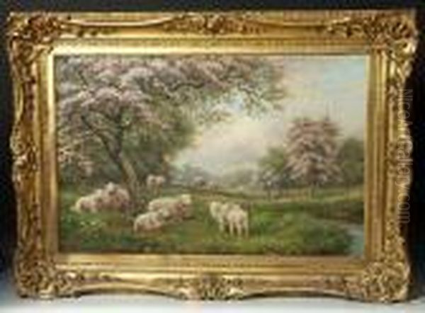 Springtime Oil Painting by Arthur Trevor Haddon