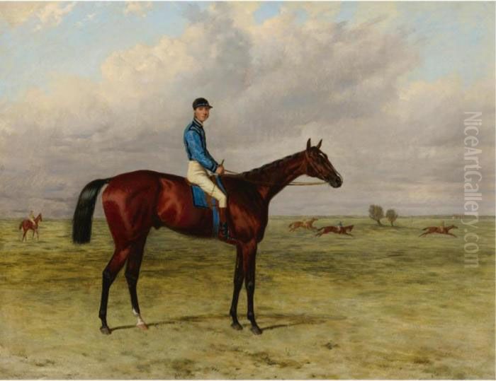 The Marquess Of Hasting's Bay Colt Lecturer Oil Painting by Harry Hall