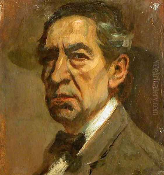 Autorretrato Oil Painting by Segundo Mantilla Marina
