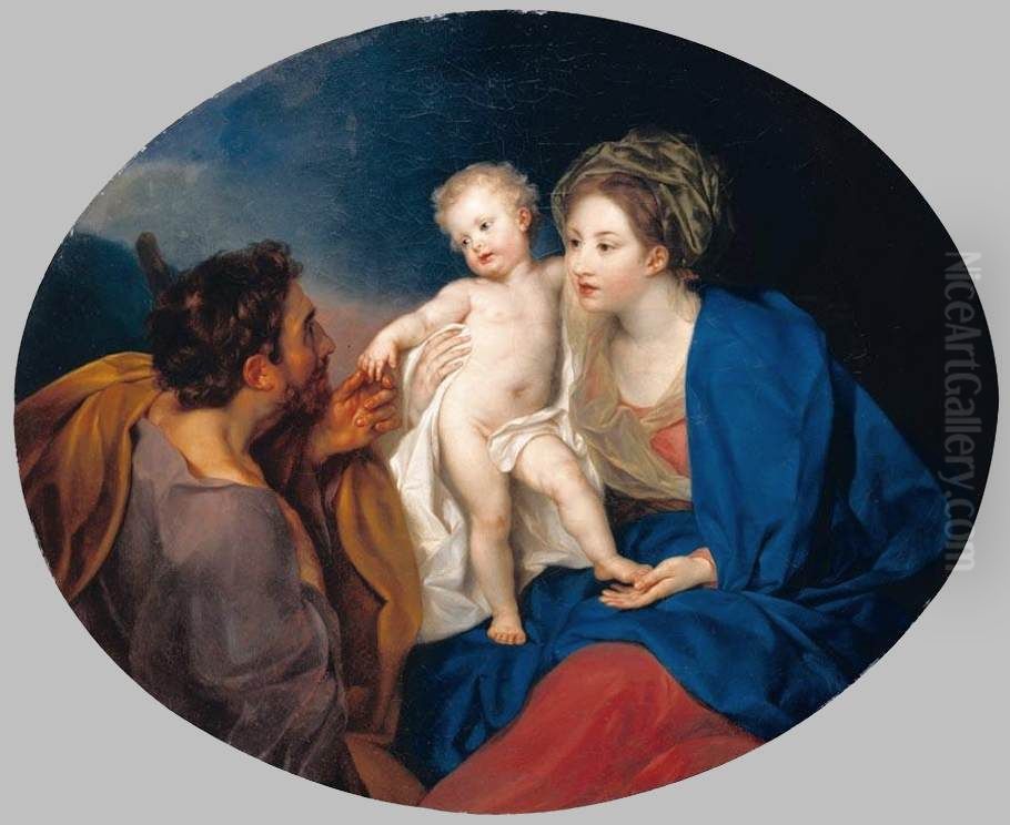 Madonna and Child with a Shepherd Oil Painting by Anton von Maron