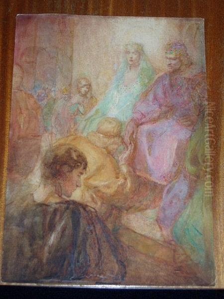 The Court Of The King Oil Painting by William Lee Hankey