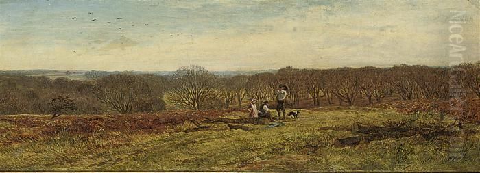 In The New Forest, Hampshire Oil Painting by Heywood Hardy