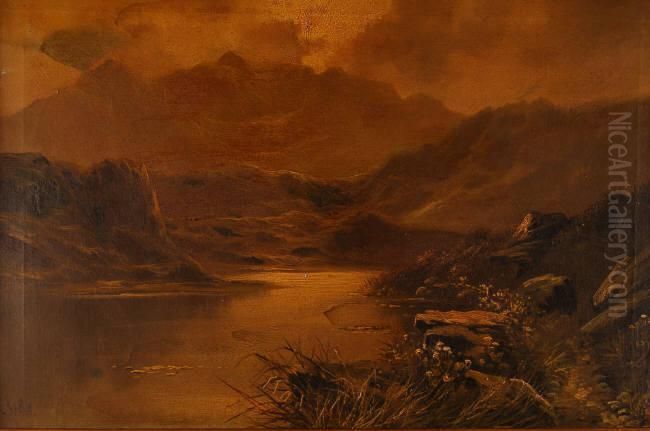 Watercolour, View Ofsanta Maria 
Della Salute And Dogana, Venice, Signed With Gallerylabel Verso. 16.5